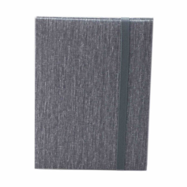 Leporello Canvas mini fotóalbum, 14 kép, 15x21 cm, szürke