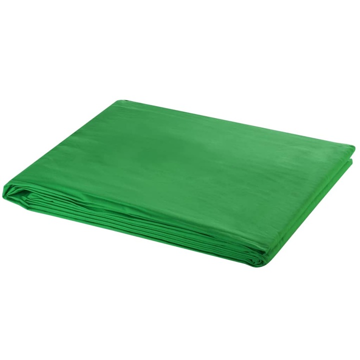 vidaXL zöld pamut háttér blueboxhoz állvány nélkül 300 x 300 cm