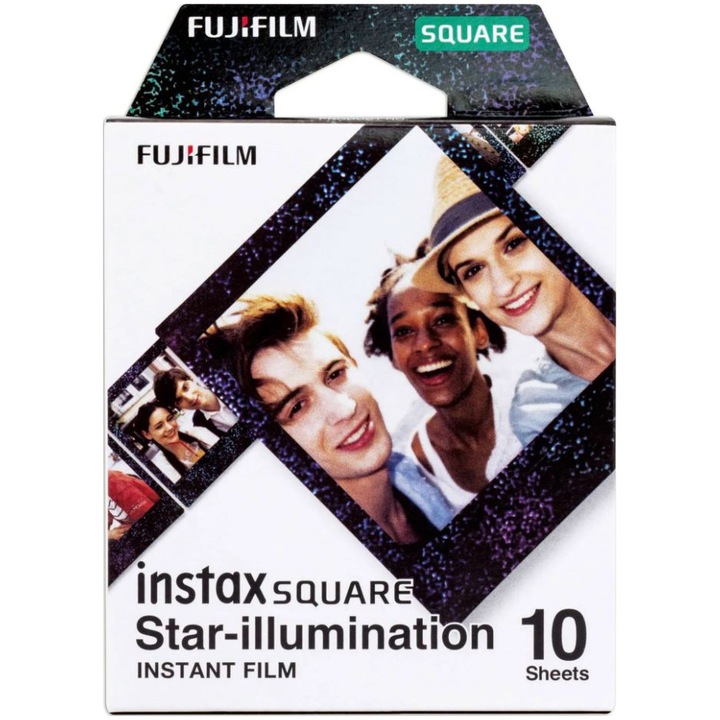 Fujifilm Instax square film, star illumination, 10 kép