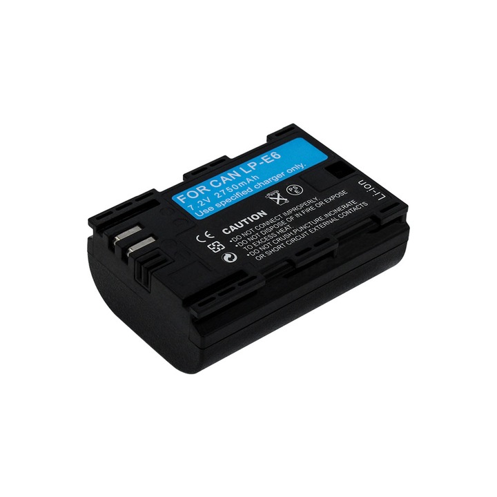 2800 mAh 7,2 V-os akkumulátormodell LP-E6 Canon digitális fényképezőgépekhez Mark II Mark III 5D 6D 7D 60D 60Da 70D 80D DSLR