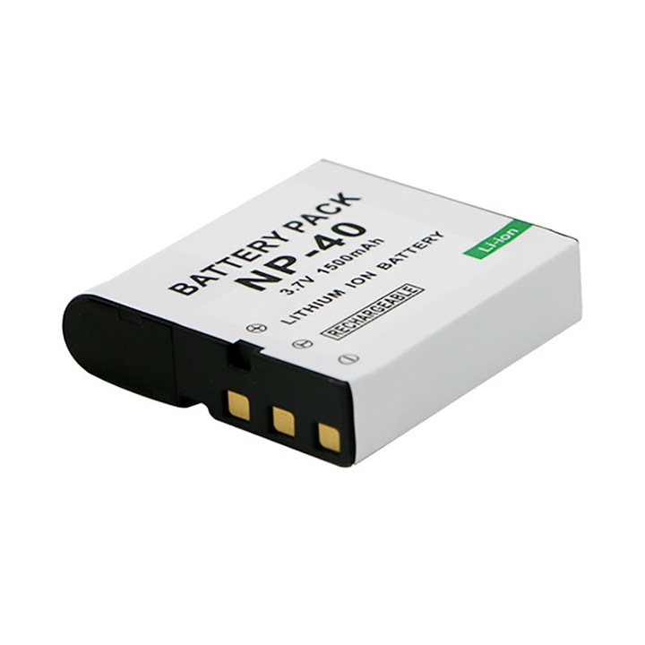 Casio NP-40 akkumulátormodell Casio digitális fényképezőgépekhez kapacitás 1500mAh 3,7V modellek EX-Z50 EX-Z55 EX-Z57 EX-Z100 dslr