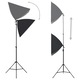 VidaXL fotóstúdió-felszerelés softbox lámpákkal és háttérrel 3055062