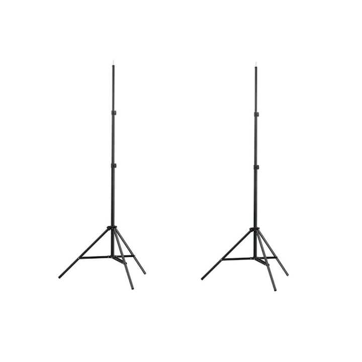 vidaXL 2 db fényállvány 78-210 cm