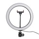 Bailong LED Körlámpa, 18 "átmérőjű, vezetékes távirányító, telefon tartó, állítható állvány, meleg / hideg fény