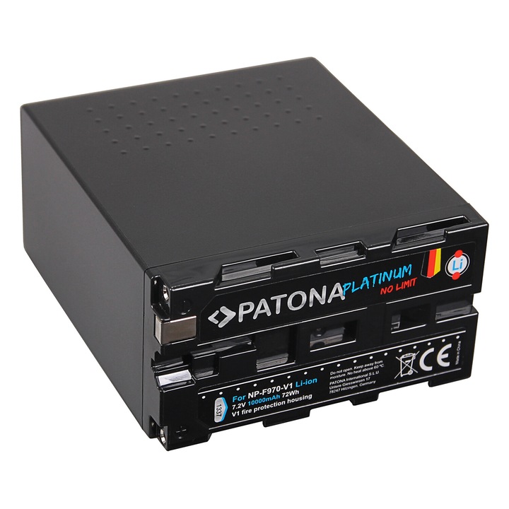 PATONA Platinum akkumulátor, Sony NP-F970 NP-F970-V1 kompatibilis, Tesla cellák