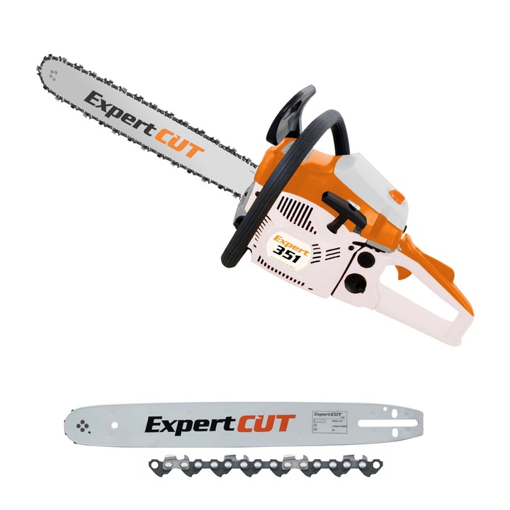Ruris Expert 351 Benzines láncfűrész, Sínhossz 40 cm, 2,2 LE, 1,6 kW, 6,5 kg