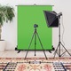 FormTex fal háttér Green Studio (zöld képernyő) típusú Roll Up Premium Chroma Key vászonnal, 1,5x1,9 m