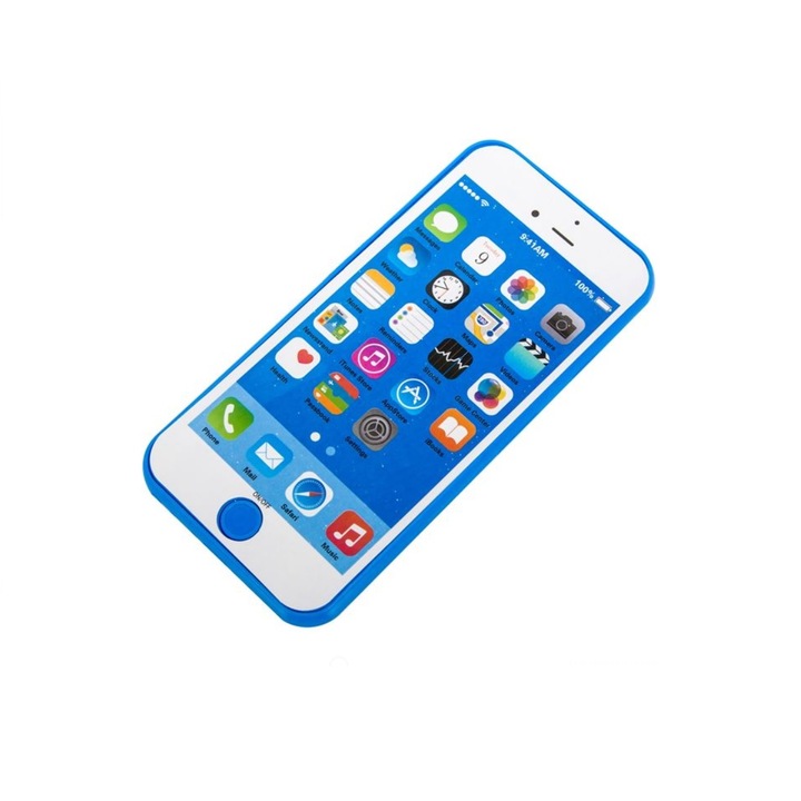 OEM játék mobiltelefon, hangokkal, 6x13,5x1 cm, kék
