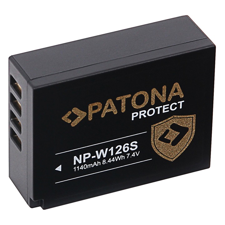 Patona Protect Akkumulátor, FUJI NP-W126 NP-W126S XPro 1 XT2 Grip VPB-XT2 VPB-XT3 XT3