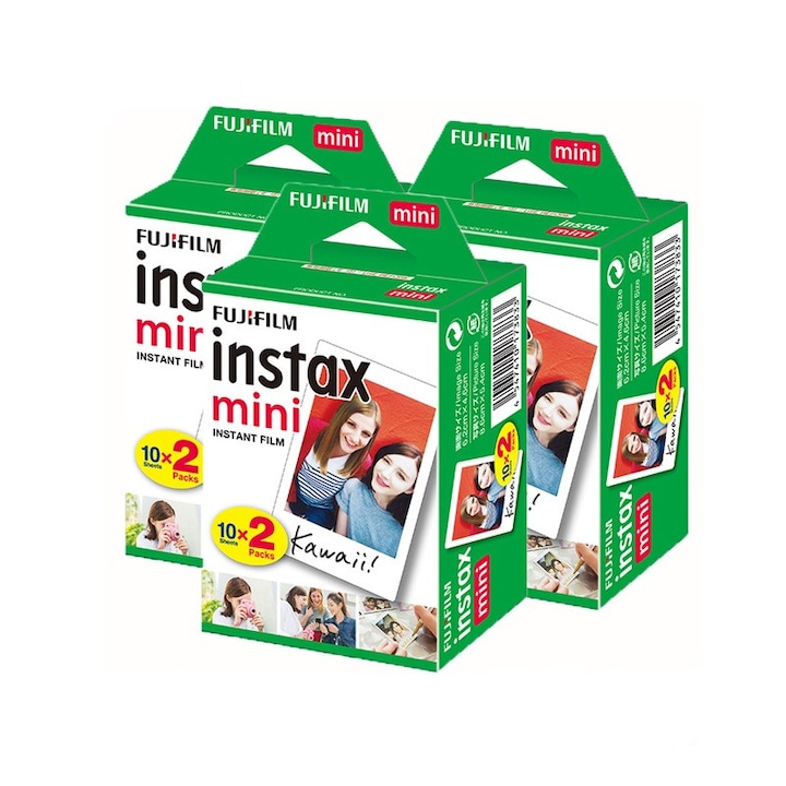 Fujifilm Mini Instant Film készlet, 3db, 20x3, Többszínű