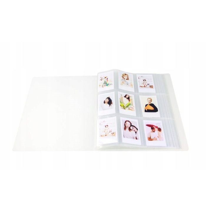 LoveInstant Fotóalbum, A4, 288 fényképhez, Fujifilm INSTAX Mini 90 9 8 7 11 kompatibilis, Átlátszó
