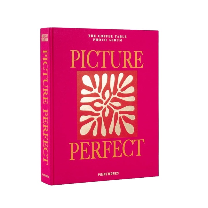Printworks fotóalbum, Picture Perfect, 33 x 27 cm, elegáns könyvborító, 60 fotó 10 x 15 cm, 30 oldal, rózsaszín