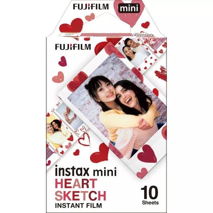 Fujiflm Instax instant film, Mini szív rajz, 1x10