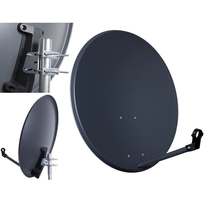 CORAB parabola antenna, hajó, acél, 80 cm, grafit