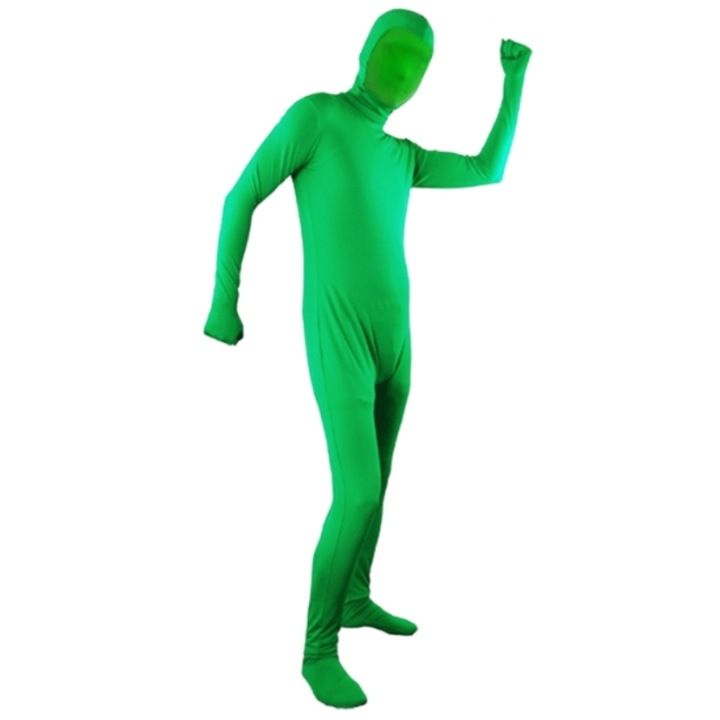 OEM ChromaKey zöld ruha, L-es, láthatatlan effektusokhoz, fotóstúdiókba