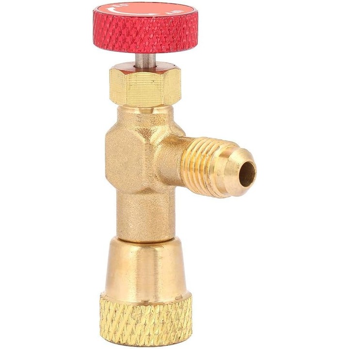 Szabályozószelep adapter, Mmgoqqt, sárgaréz, 1/4" - 5/16", arany/piros