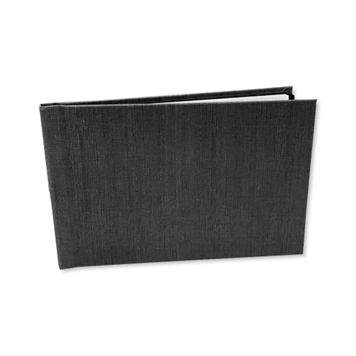 Öntapadós Textil fotóalbum 10x15 fekete, 12 fotó