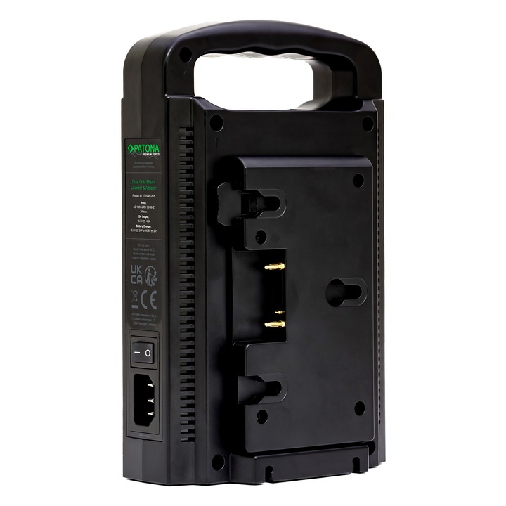 DUAL Charger Patona Premium Gold Mount Panasonic AN-190W BL-BP150 BP-150S készülékhez 4 tűs XLR kábellel