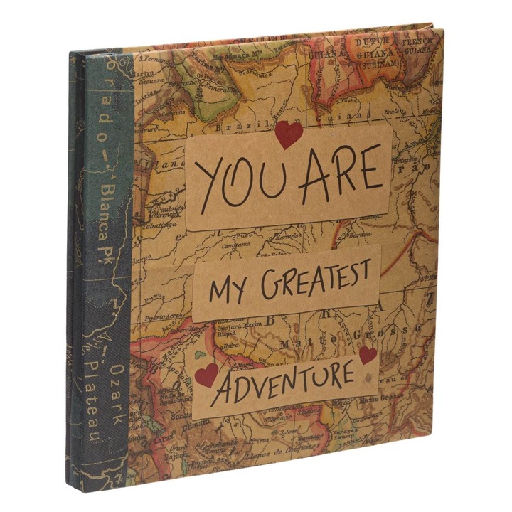 Fényképalbum World Map modellel családok vagy párok számára, ATS