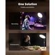Ring Light Professzionális Techone Live Pro, meleg / hideg / semleges fény, 10 állítható intenzitás, telefontartó, állítható magasság, íróasztal, gombvilágítás funkció, 70 cm, fekete