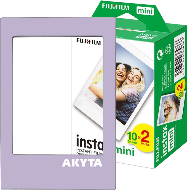 Fujifilm Instax mini 2x10 fólia lila mágneses kerettel