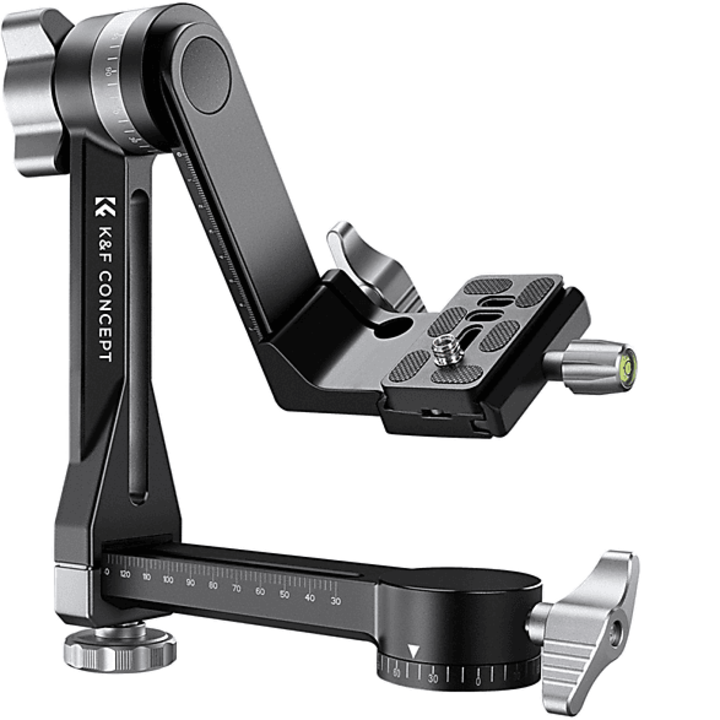 K&F Concept gimbal állványfej, arca swiss, CNC alumínium ötvözet