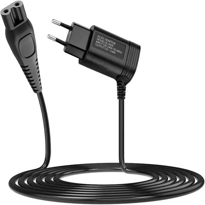 JENUOS táptöltő Philips OneBlade-hez, 15V 500mA, kábelhossz 1,2m, fekete