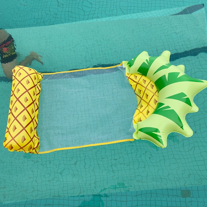 Strandmatrac, 150x75cm, PVC, aranyos minta