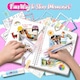 ATOPDREAM Scrapbooking készlet, barkácsnaplókészlet, többszínű, 233x231 mm, kapacitás 32 fénykép