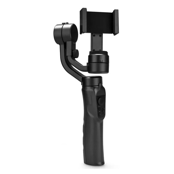 Képstabilizátor telefonhoz, 60-86mm, 3 tengelyes Gimbal, fekete
