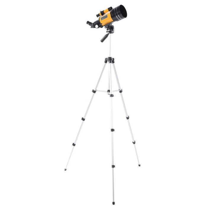 Csillagászati távcső Jormftte 70mm, 300mm, állvánnyal, gyerekeknek és kezdőknek