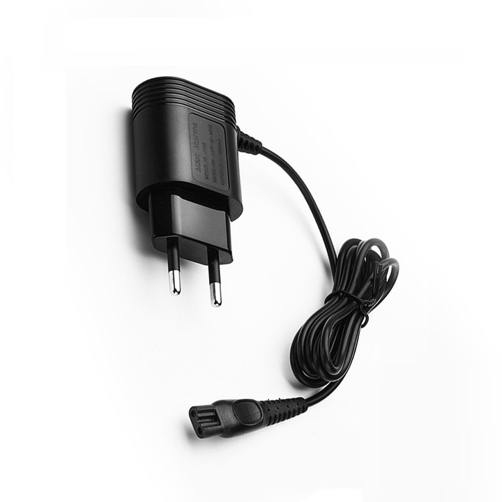 JENUOS® Philips készülék hálózati töltő kompatibilis a HQ8505 HQ902 HQ912 S5050 S5079 AT600 FT618 többszörös védelemmel 8 V fekete
