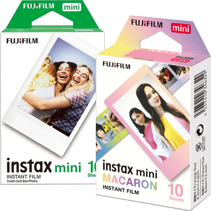 Fujifilm Instax mini filmkészlet 1x10, Fehér + Macaron mini fólia, 1x10