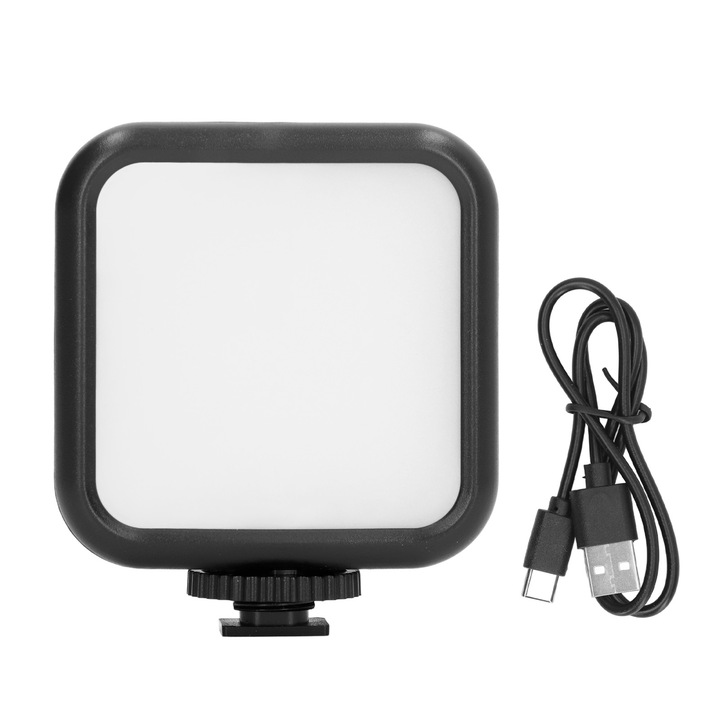 Mmgoqqt LED kamera lámpa, 62 LED, színhőmérséklet 3000k-7000k, kompakt méret, 1200mAh akkumulátor