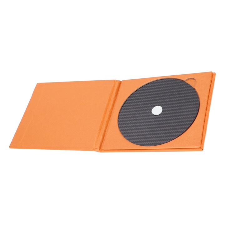 CD DVD stabilizátor Mmgoqqt, szénszálas, 12cm, 0,2mm, fekete