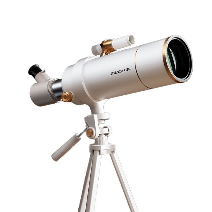 Csillagászati teleszkóp, TopBright, 70 mm-es objektív, 16-120X zoom, telefontartóval