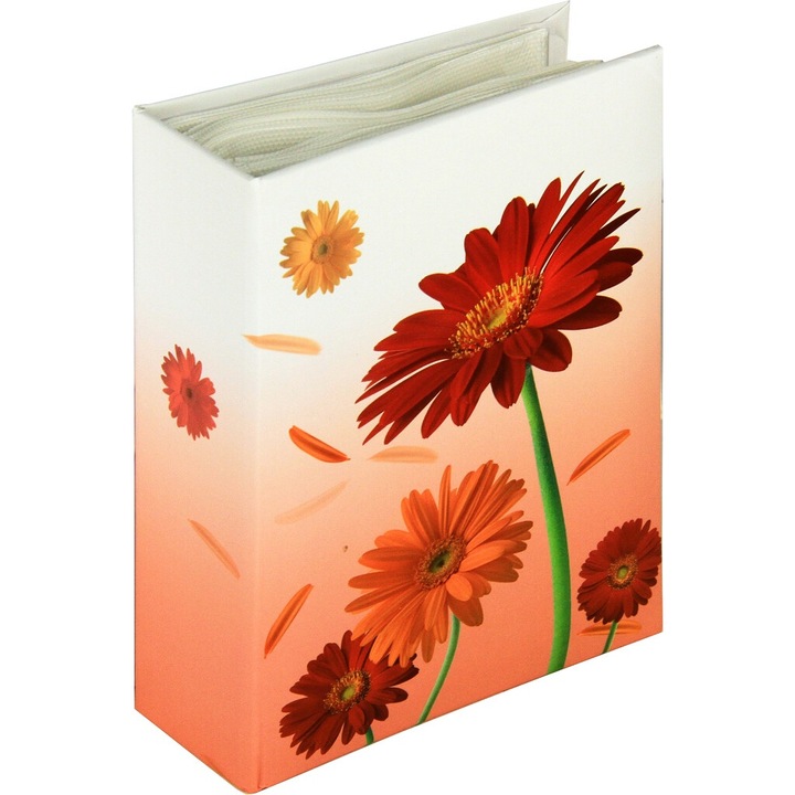 TRADAG FLOWERS fotóalbum, 100 fotó 10x15, 12x17cm, laminált mintás kivitel