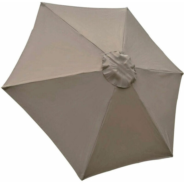 Csere napernyő huzat, 6 küllős, 2 m, vízálló, UV ellenes, khaki