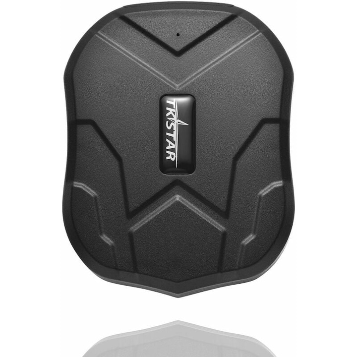 Vízálló GPS nyomkövető erős mágnessel, hosszú autonómiával, 90x72x22mm, fekete