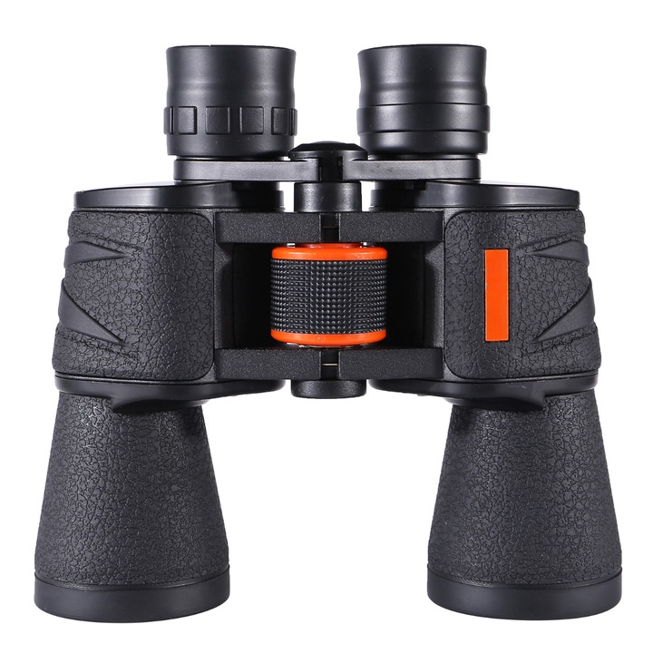 KLASTEP távcső, 20x50 HD lencsékkel, nagy teljesítményű 8x zoom, tiszta láthatóság távolról is, tükröződésmentes lencsék, vízálló, ideális vadászathoz, természetjáráshoz, túrázáshoz, fekete