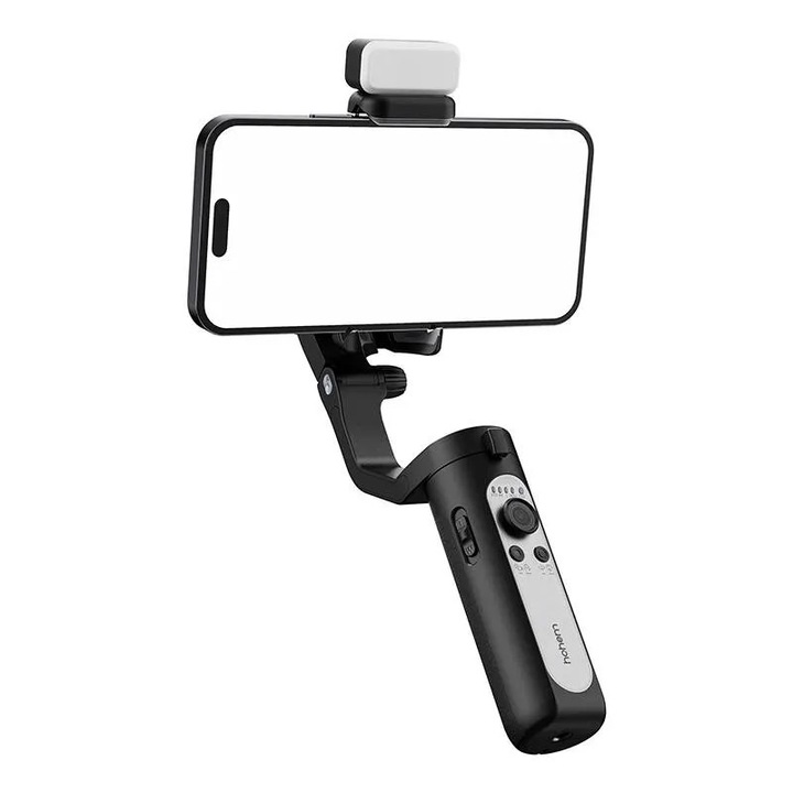 Hohem iSteady XE Gimbal stabilizátor, 3 tengelyes, mágneses fénnyel, 179x79x39mm, 259g