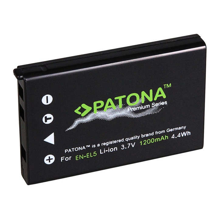 Nikon EN-EL5 1200mah/4.4Wh/3.7V Patona prémium akkumulátor